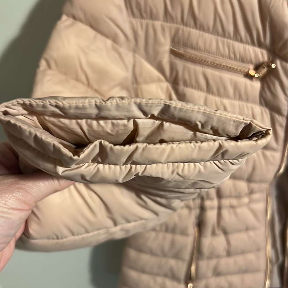 Blush pink jacket with rose gold zipper - Picture 3 of 11